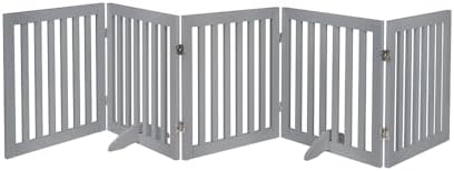 unipaws 24”H Free Standing Pet Gate by unipaws