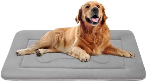 Large Dog Bed Soft Dog Crate Pad Mat 42 in Non-Slip Bottom Washable Dog by JoicyCoDogBeds