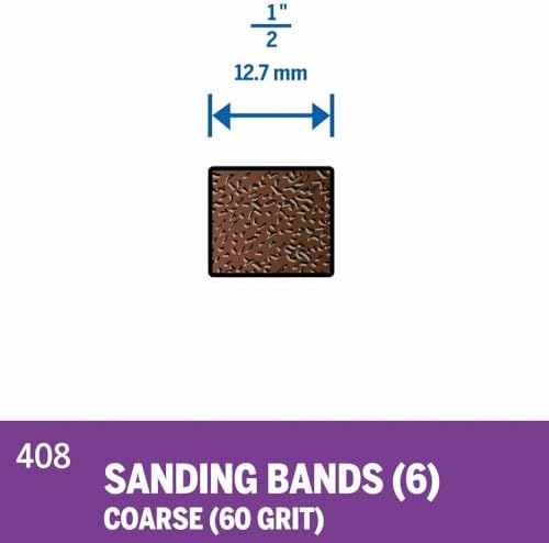 Dremel 408 1/2-Inch 60 Grit Sanding Bands - Image 2