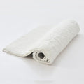CozeCube 32"x20" White Non Slip Microfiber Bathroom Rug Washable by CozeCube