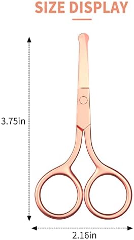 Nose Hair Scissors, Small Round Tip Safety Eyebrow Scissors - Image 7