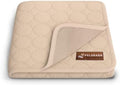 Pelsbarn Dog Cooling Mat, Ice Silk Self-Cooling Pad, Light Beige by Pelsbarn