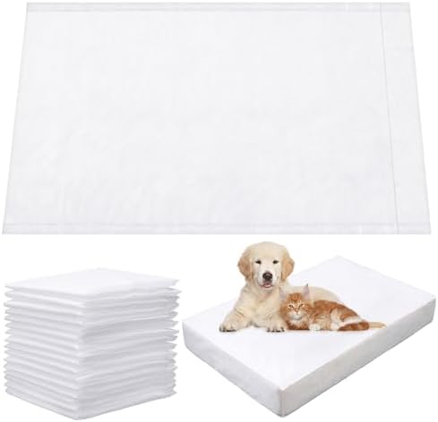 Junkin 20 Pack Disposable Dog Bed Covers Large Pet Waterproof Dog Bed Sheet by Junkin