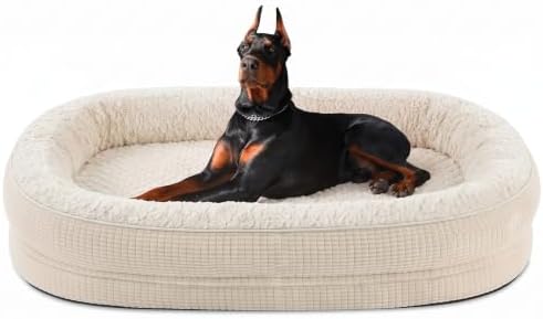 JOEJOY Orthopedic Dog Bed for Extra Large Dogs, Egg-Crate Memory Foam Pet Bed by JOEJOY