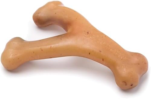 Benebone Wishbone Dog Chew Toy for Aggressive Chewers, Real Chicken by Benebone