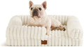 ChiXnuggle Faux Fur Orthopedic Dog Bolster Bed, Waterproof Washable Cover by SnuggleUpPawsDown