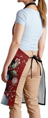 Sweetshow Cute Dog Apron with 2 Pockets and Adjustable Neck Waterproof Kitchen - Image 4