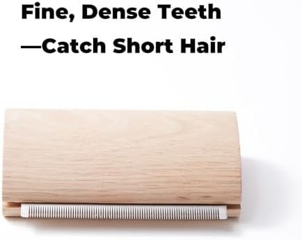 French Bulldog Brush for Shedding, Palm-Grip Wooden Grooming Comb - Image 3