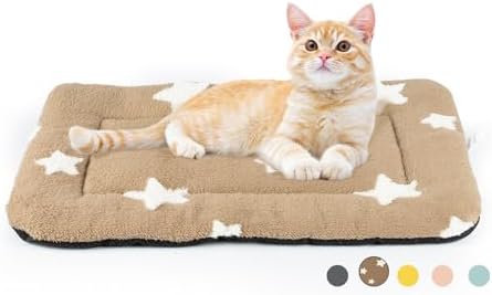Mora Pets Cat Beds for Indoor Cats Washable Cat Mat Bed Flat Dog Crate Pad by MoraPets
