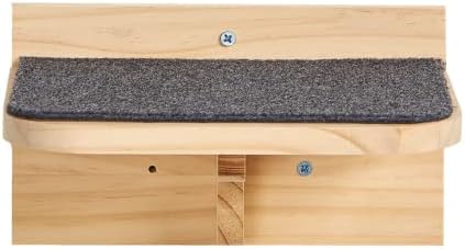 SHENGOCASE 9.8" x 7.1" Solid Wood Wall Mounted Large Cat Step, Cat Wall - Image 6