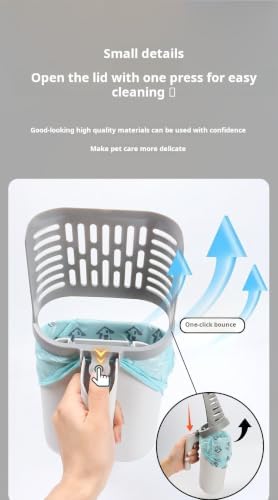 Cat Litter Scoop with Waste Bin, Integrated Sifter Scooper and Bag Holder - Image 6