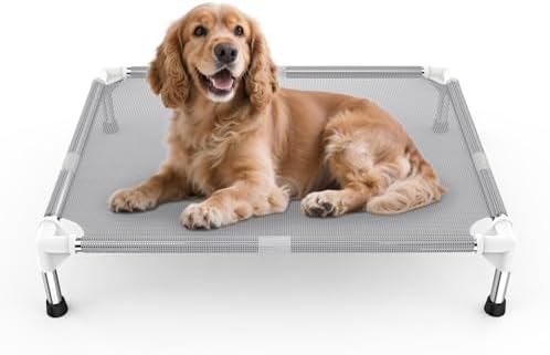 Elevated Dog Bed with Teslin Cooling Fabric by Dopliv