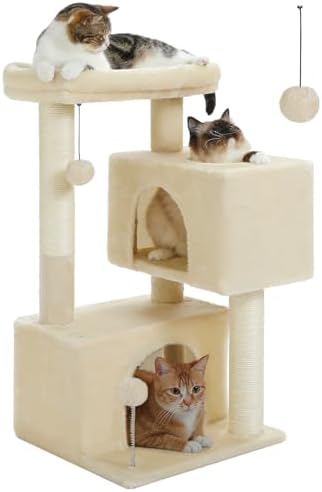 Small Cat Tree for Kittens, 32 in Cat Tower by UYMI