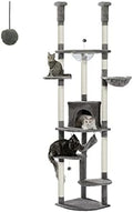 PEQULTI Floor to Ceiling Cat Tree, 92.9-101.6in Adjustable Cat Tower by PEQULTI