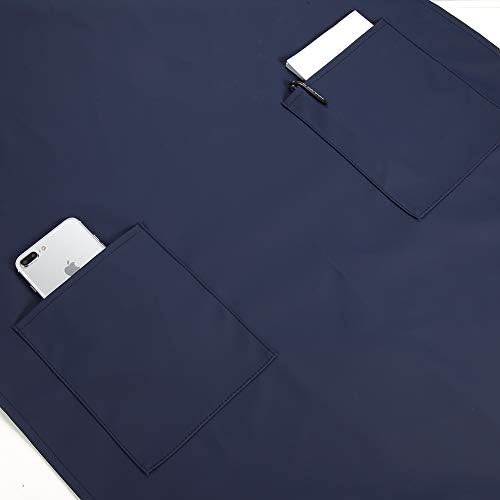 VWELL Waterproof Rubber Vinyl Apron W/ 2 Pockets - Image 4