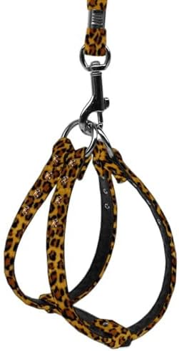 Dog, Puppy & Pet Step-In Harness, "Animal Print Jeweled" Jaguar 10 - Image 4