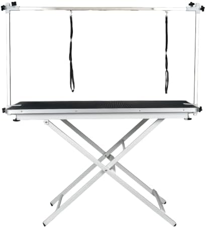 ApexDesk ProPaw Series 46" x 24" Dog Grooming Table, Foldable Heavy Duty Steel - Image 2