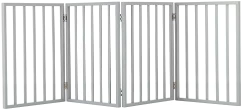 PETMAKER Pet Gate, 4 Panel Freestanding Dog Gate Indoor, 73” x 24” by PETMAKER
