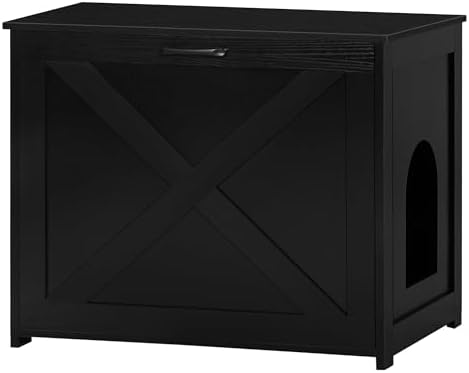 Dwanton Cat Litter Box Enclosure, Hidden Litter Box Furniture, 27.6 Inches by DWANTON