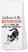 Funny Tuxedo Cat Gifts Bathroom Hand Towels, 16x24 in 012 by Unknown