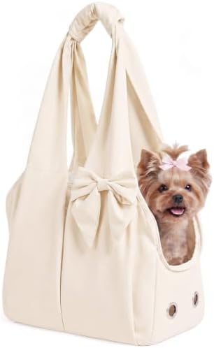Fashion Dog Purse Carrier for Small Dogs and Cats, Soft-Sided Puppy Tote Bag Up by Unknown