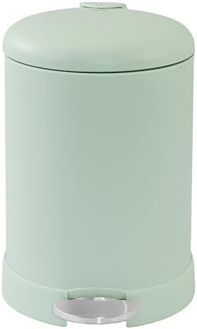 Glad Small Trash Can, 1.2 Gallon | Round Stainless Steel Garbage Bin - Image 7