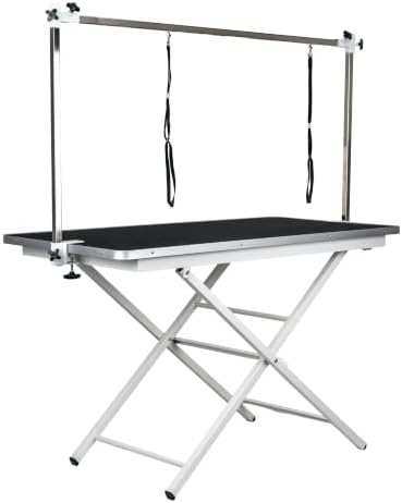 ApexDesk ProPaw Series 46" x 24" Dog Grooming Table, Foldable Heavy Duty Steel by ApexDesk