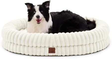 ChiXnuggle Orthopedic Dog Bed, Washable Cover, Faux Fur Bolster Pet Couch by SnuggleUpPawsDown