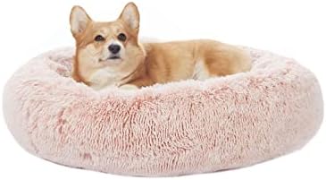 Bedfolks Calming Fluffy Donut Dog Bed by Bedfolks