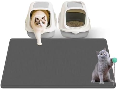 Cat Litter Mat, Waterproof and Easy to Clean Silicone Cat Mat by Unknown