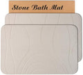 Stone Bath Mat, 2 Pack Diatomaceous Earth Shower Mat, Non-Slip Super Absorbent by HUMIGAHOME