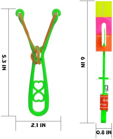 SCIONE 24 Sets LED Flying Set, 24 Slingshot+24 Glow Helicopter-48 Pcs, Flying - Image 4