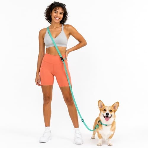 Kazazoo Hands-Free Dog Leash Adjustable Length 5-8 Ft, Crossbody & Waist by Kazazoo