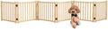 Wooden Freestanding Pet Gate Indoor by Oapety