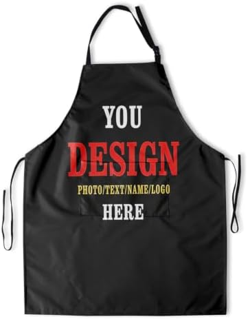 Sweetshow Cute Dog Apron with 2 Pockets and Adjustable Neck Waterproof Kitchen - Image 2
