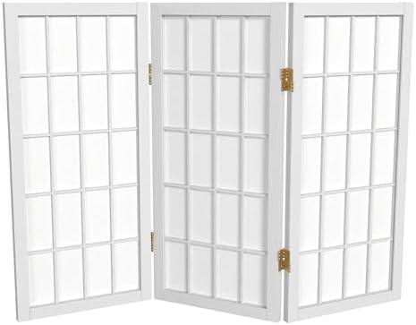 2 ft. Short Desktop Window Pane Shoji Screen by RedLantern