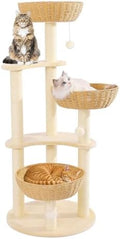 52-Inch Modern Cat Tree for Large Cats by TGMVI