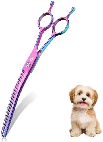 Dream Reach Curved Chunkers Dog Grooming Scissors by DreamReach