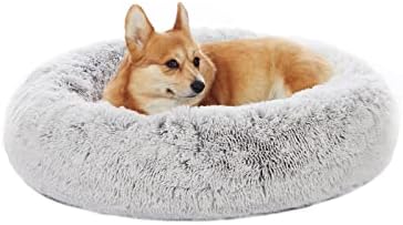 Bedfolks Calming Fluffy Donut Dog Bed by Bedfolks