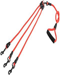3 Dog Leash for 1-3 Dogs, 360° Swivel, No Tangle by Heyllou