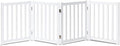 LZRS Wooden Free Standing Dog Gate 80" W x 24" H, Foldable Solid Hardwood Pet by LZRSPET