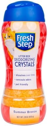 Fresh Step Cat Litter Crystals Deodorizer, Summer Breeze Scent, 30 Oz by FreshStep