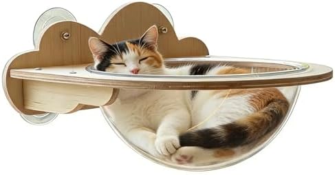 Cat Paradise Space Capsule Window Cat Bed, Suction Cup Mount, 20kg Load Capacity by Unknown