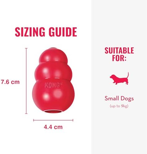 KONG Classic Stuffable Dog Toy, Natural Rubber, - Image 4