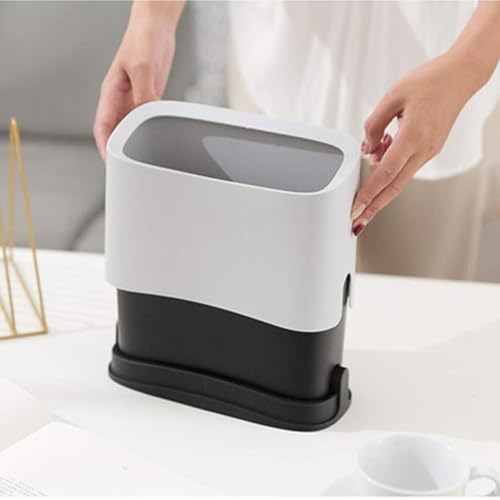 White Cat Litter Scoop Holder, Mini Trash Can - Image 4