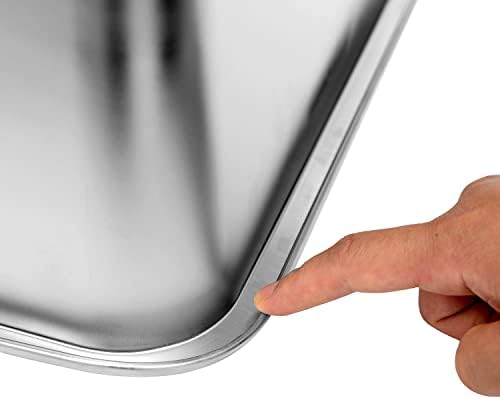 Kichwit Extra Large Stainless Steel Open Cat Litter Box - Image 3