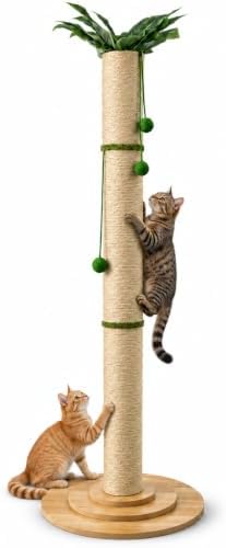 63in Tall Cat Scratching Post for Indoor Cats Large Adult by FelineFloy