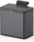 Mbillion 1.05 Gal Brushed Black Hanging Stainless Steel Compost Bin by Mbillion
