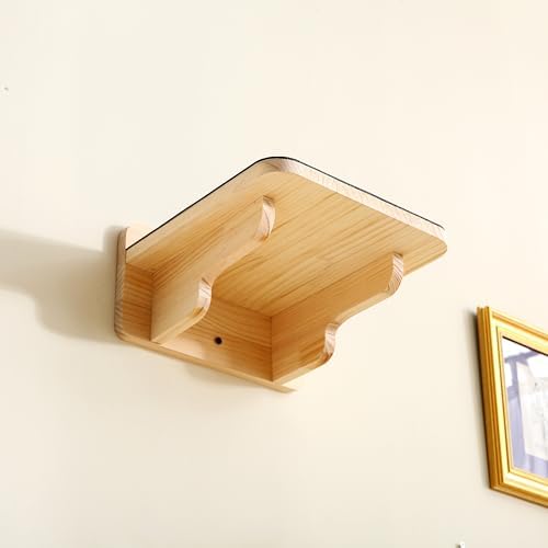SHENGOCASE 9.8" x 9.8" Solid Wood Wall Mounted Large Cat Steps - Image 6