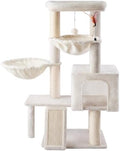 Cat Tree with Cat Condo and Two Hammocks, Cat Tree with Scratching Posts and by Tuaoeef